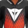 Dainese LAGUNA SECA 6 1PC závodní letní kombinéza bílá/fluo-červená vel.52